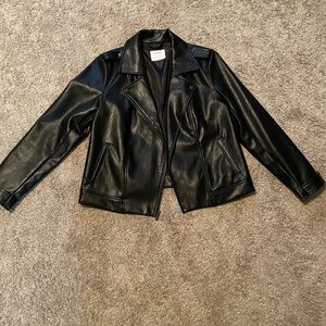 Old Navy Faux Leather Moto Jacket NWOT